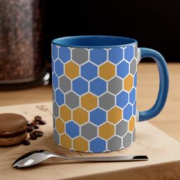 SimDex Logo Hexagons Pattern | Accent Coffee Mug, 11oz